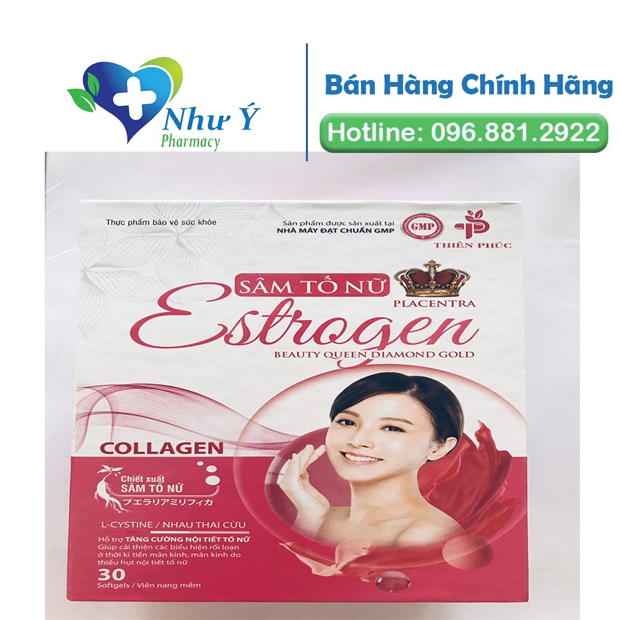 Sâm Tố Nữ ESTROGEN thiên phúc- lọ 30 viên