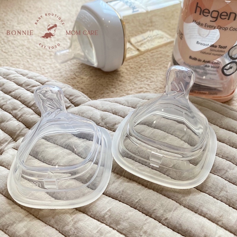 Núm ti Hegen thay thế 0/1/2/3/Y cut cho bình sữa Hegen