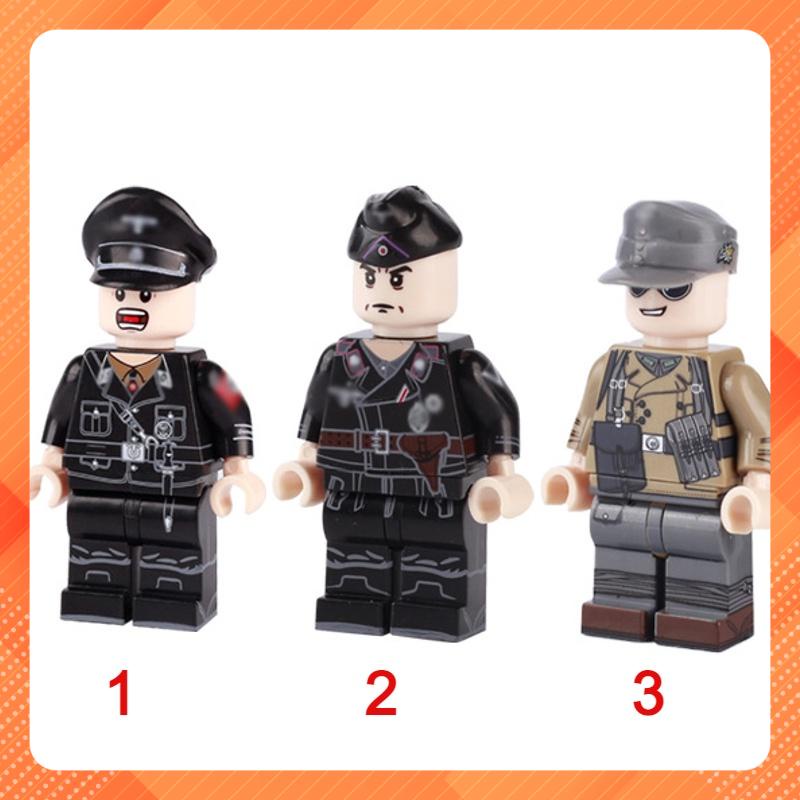 Đồ Chơi Lắp Ráp Minifigures Nhân Vật Sĩ Quan Cao Cấp Đức Quốc Xã Trong Thế Chiến II Có In Lưng