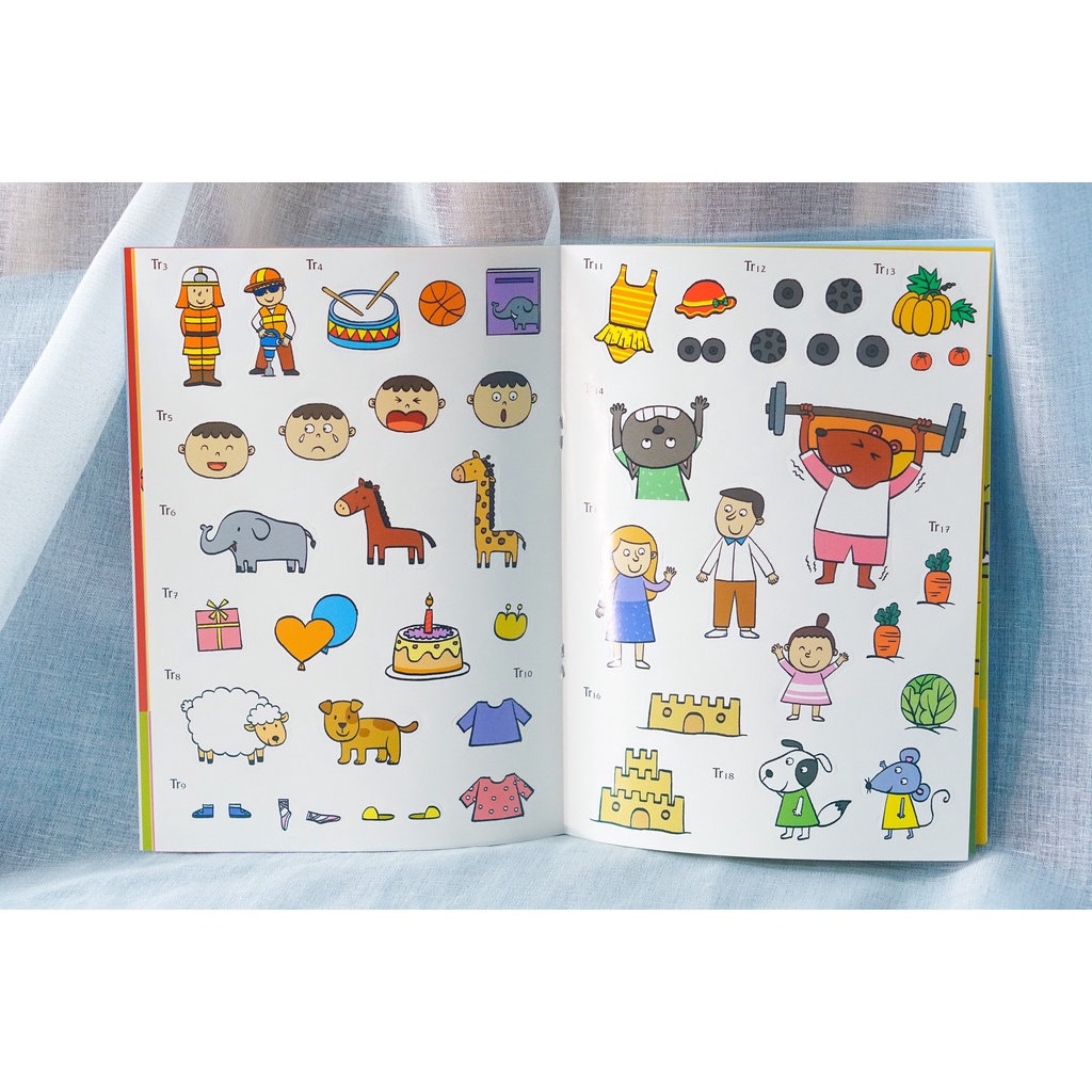 Sách Sticker Bóc Dán - 300 Miếng Bóc Dán Thông Minh - Đinh Tị ( cho bé từ 3 tuổi ) - Cuốn lẻ