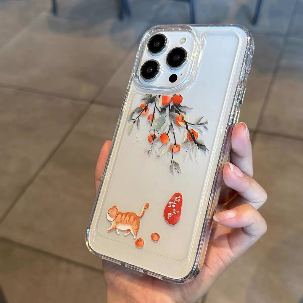 Ốp Điện Thoại Silicon TPU Mềm Trong Suốt Chống Sốc In Hình Mèo Dễ Thương Cho IPhone 14 13 11 12 Pro XS Max X XR 7 8 6S Plus
