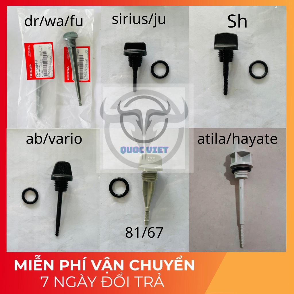Que thăm nhớt Dream, Wave ( LOẠI ĐẸP ) - que thăm dầu dùng cho Dream và các dòng xe honda