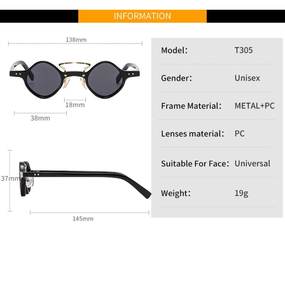 SUMU Kính Mát Gọng Tròn Nhỏ Chống Tia UV400 Thời Trang