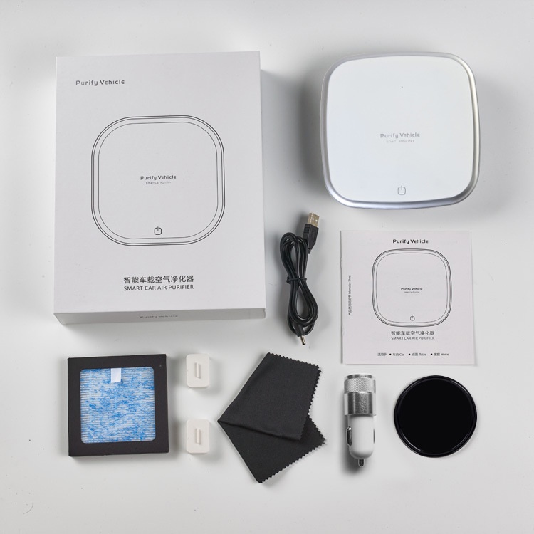 Máy Lọc Không Khí, Máy Khử Mùi Phòng Ngủ, Phòng Khách, Xe Hơi. Khử Khuẩn Làm Thơm Ô Tô, Lọc Cả Bụi Mịn PM 2.5