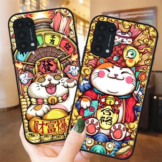 Ốp lưng oppo reno 5 / oppo reno 5 4g / oppo reno 5 5g mèo thần tài may mắn chát shop lộc vào nhà