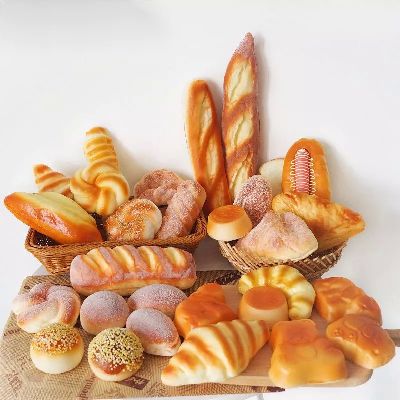Mô Hình Bánh Mì Giả Trang Trí Nhà Trẻ