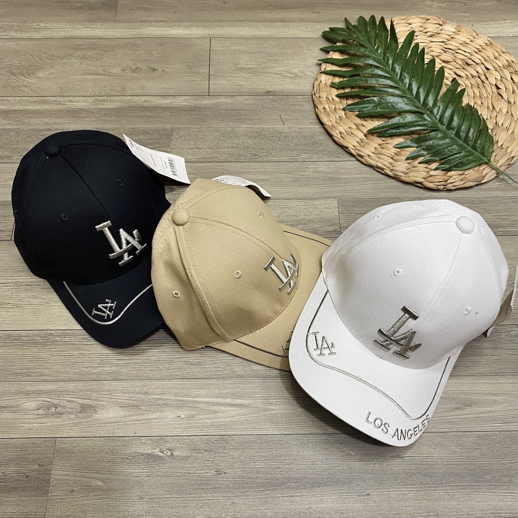 Nón kết nam nữ chữ thêu LA cách điệu siêu đẹp chất kaki đứng phom - NN15