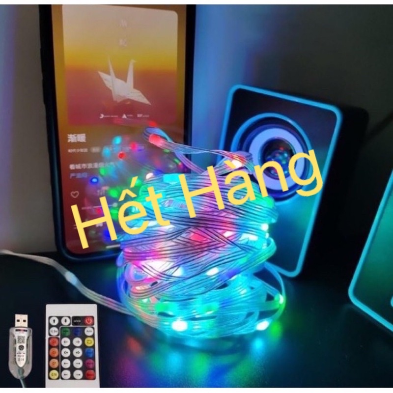 led nháy đuổi chống nước , cảm biến âm thanh chạy usb 10met