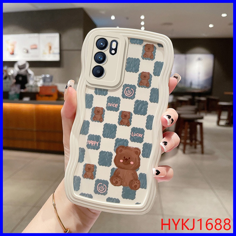 Ốp lưng Oppo Reno6 5G Ốp Điện Thoại tpu Dẻo Họa Tiết Lượn Sóng Độc Đáo Thời Trang Cho OPPO Reno6 Reno 6 5G