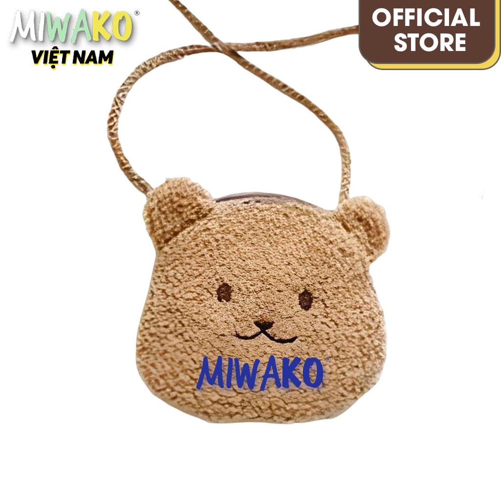  Túi Đeo Chéo Gấu Nâu Đựng Đồ Cho Bé Cực Cute Thương Hiệu Miwako - Miwako Official Store
