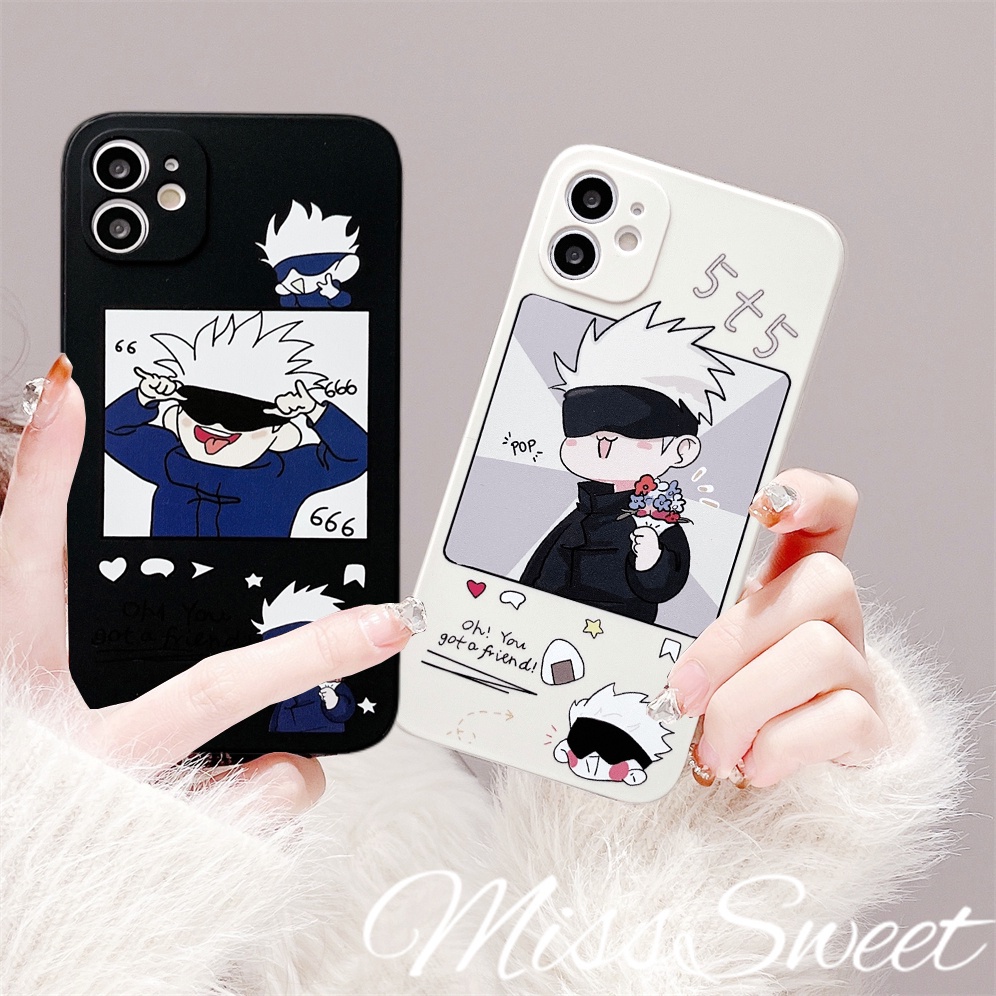 Redmi 12C Note 11 11s 10s 10 9 9s 8 7 Pro Redmi 10A 10C 10 9T 9 9C 9A Xiaomi 11Lite 11T 10TPro Poco X4 X3Pro M4 M3Pro X3NFC Cartoon Gojo Satoru Phone Case Silicone Soft Cover
