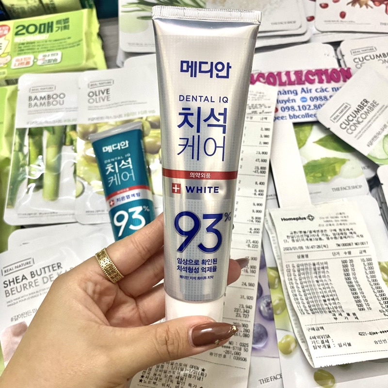 Kem Đánh Răng Giúp Trắng Răng, Giảm Ố, Loại Bỏ Mùi Hôi Median Dental IQ 93% Toothpaste 120g
