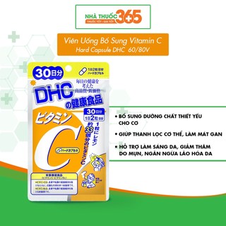Viên Uống Bổ Sung Vitamin C Tăng Sức Đề Kháng DHC Vitamin C Hard Capsule 60 Viên - 180 Viên