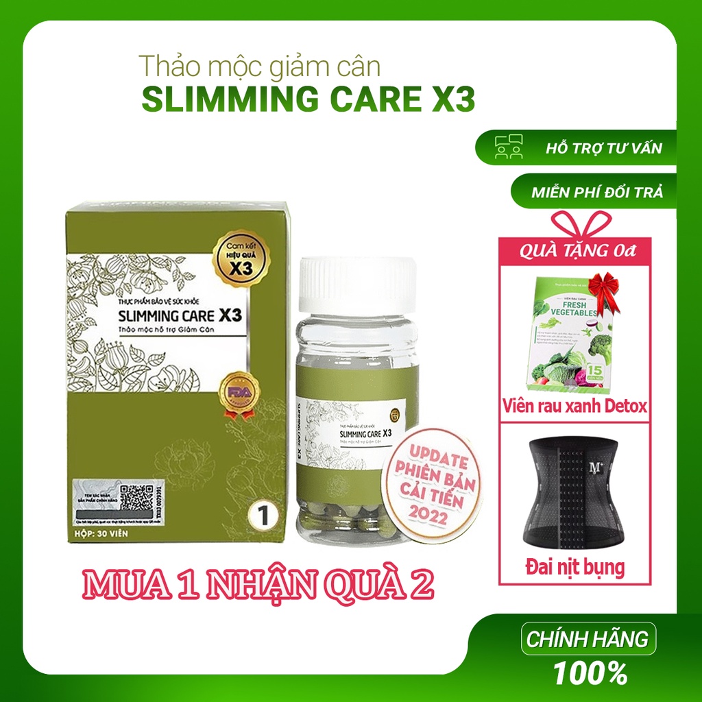 Giảm Cân Slimmming Care X3 Viên Thảo Mộc Giảm Cân Giảm Mỡ Bụng An Toàn Hiệu Quả