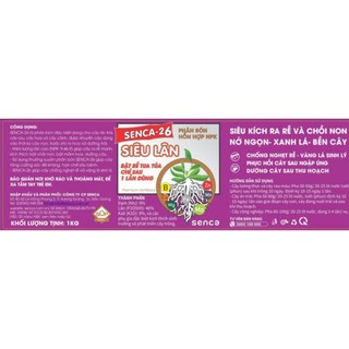 Phân bón NPK Senca 26 ( Siêu lân kích ra rễ và chồi non hũ 1kg)