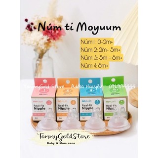 Núm bình sữa Moyuum các size.