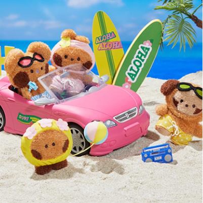 Mô hình bông BT21 MININI SUMER STANDING DOLL