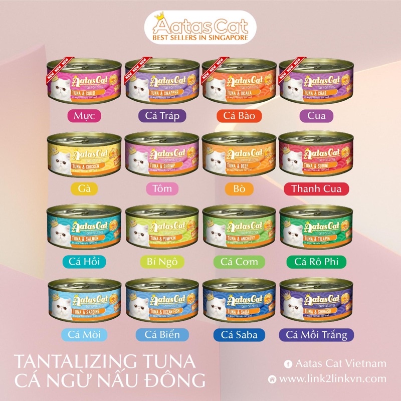 Pate Cho Mèo Aatas lon 80gr