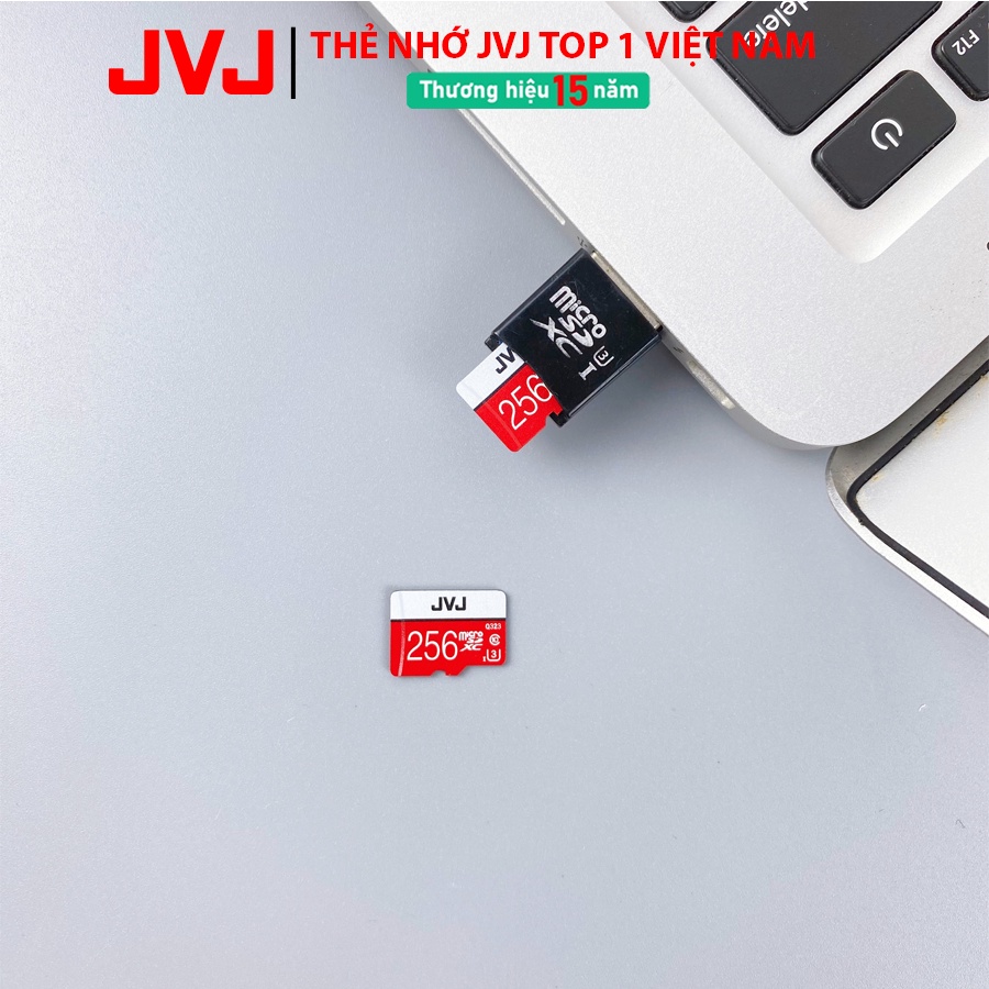 Thẻ nhớ 256Gb JVJ Pro U3 Class 10 MicroSDHC – chuyên dụng cho CAMERA tốc độ cao tương thích với mọi thiết bị - BH 5 Năm