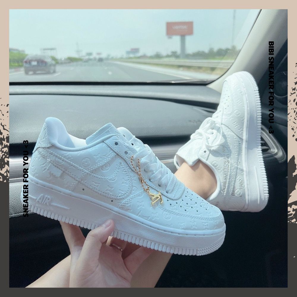 Giày_Nike AF1 Nam Nữ, Giày AF1 Air Force 1 LV Louis Vuitton Dành Cho Nam Nữ Full Box Bill Hàng Đẹp