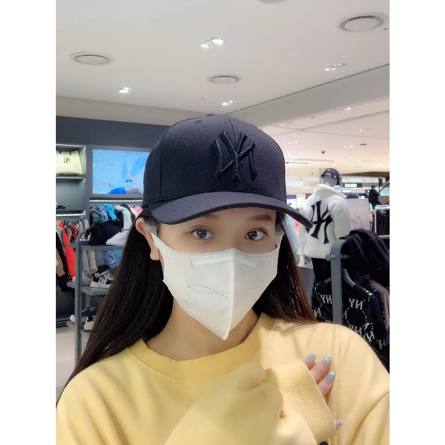 Mũ lưỡi trai bóng chày mlb ny Yankees bản màu đen hàng VNXK full tem tag cao cấp