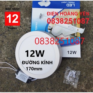 Đèn Ốp Trần LED Gắn Nổi 12W Vuông Tròn - bảo hành 12 tháng