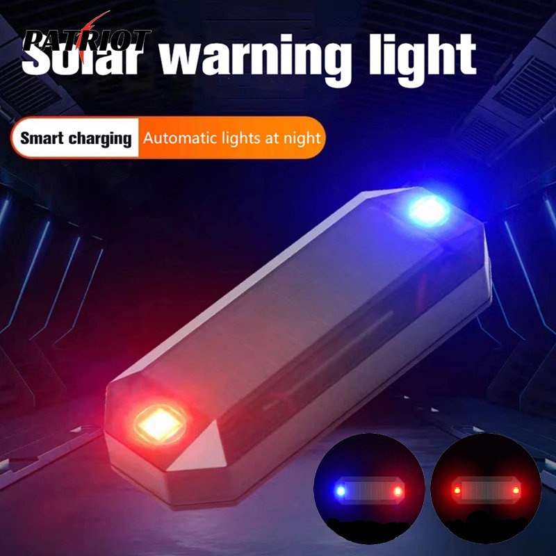 Đèn LED Mini Cảnh Báo An Toàn Tự Động Thông Dụng Sử Dụng Năng Lượng Mặt Trời Gắn Đuôi Xe Đạp / Xe Máy