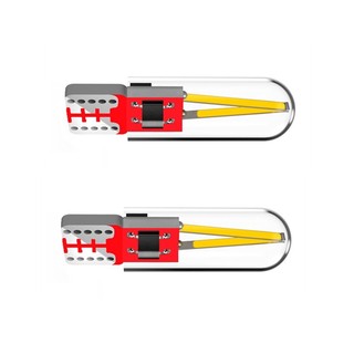Bộ 2 đèn led tín hiệu ánh sáng trắng / xanh dương t10 w5w cob 12v cho xe hơi