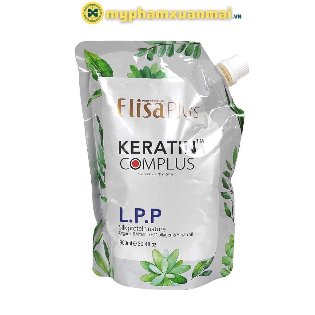 Kem ủ Tóc Elisa plus LPP Keratin Complex Phục Hồi Mền Mượt 900ml