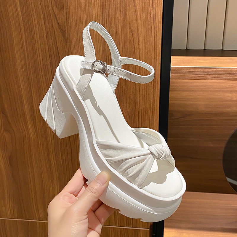 🌈 Giày Sandal Đế Xuồng Siêu Cao Hở Ngón Thời Trang Mùa Hè Mới 2023