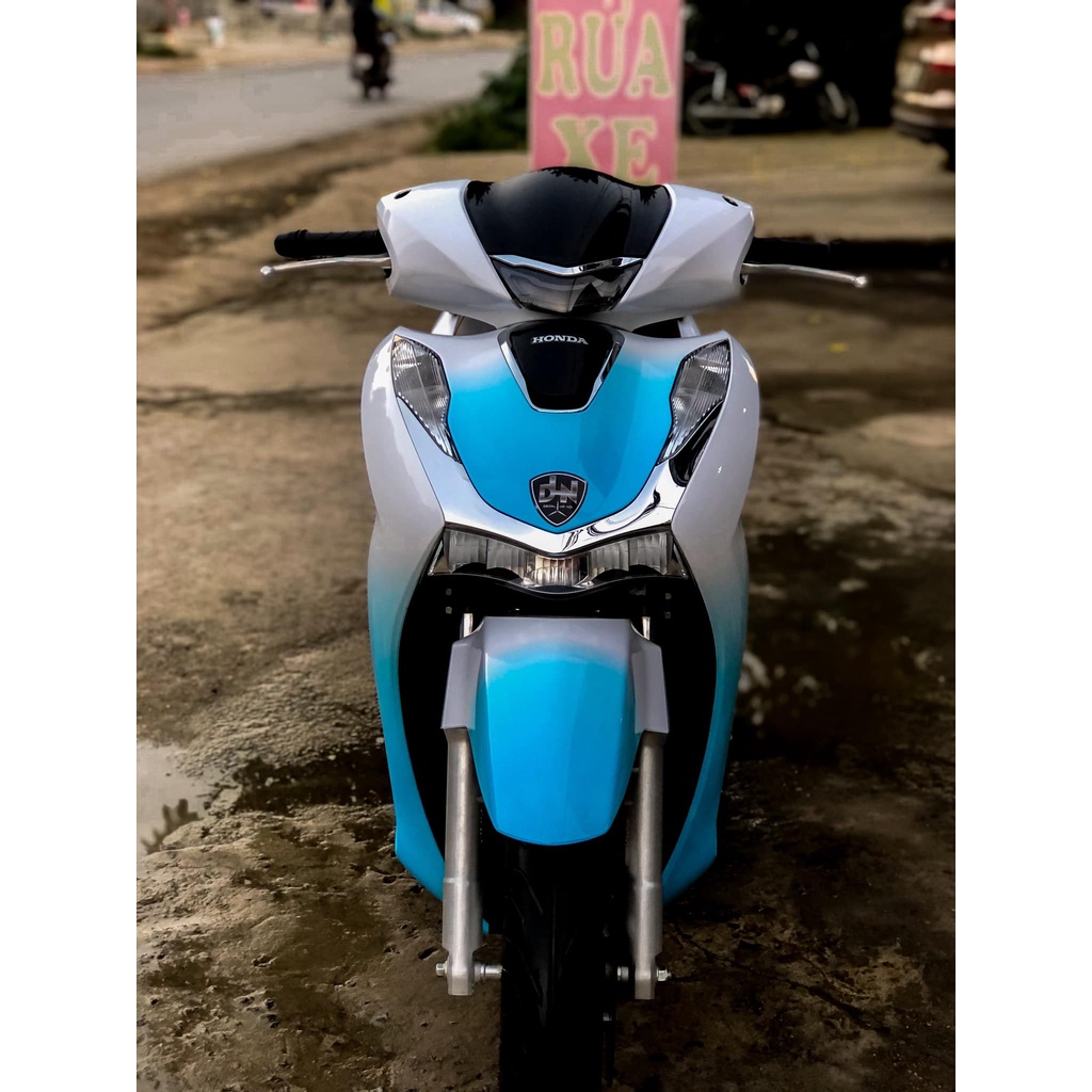 Tem Trùm Dán Xe SH 2020 Xanh Trắng Full | Ur Decal