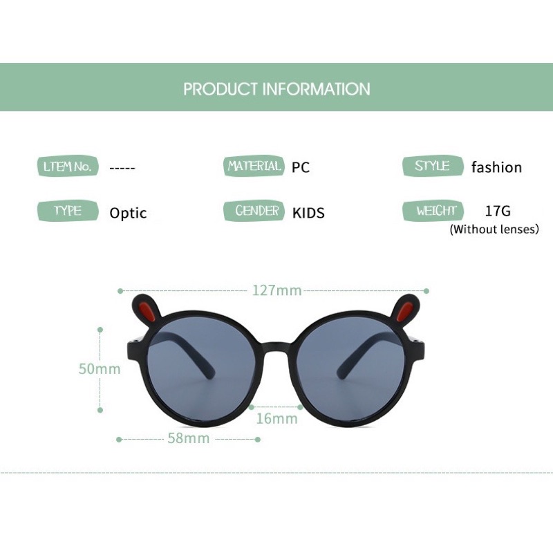 Kính râm, kính mát TAI THỎ cho bé