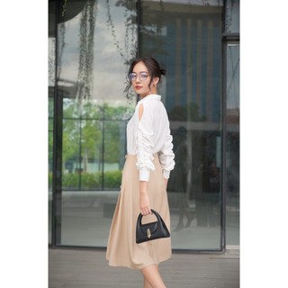 OLV - Áo sơ mi Ruched Sleeve Top