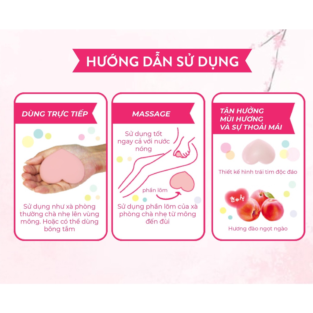 Xà phòng ngừa thâm mông và làm sạch cơ thể Pelican Hip Care Scrub Soap 80g