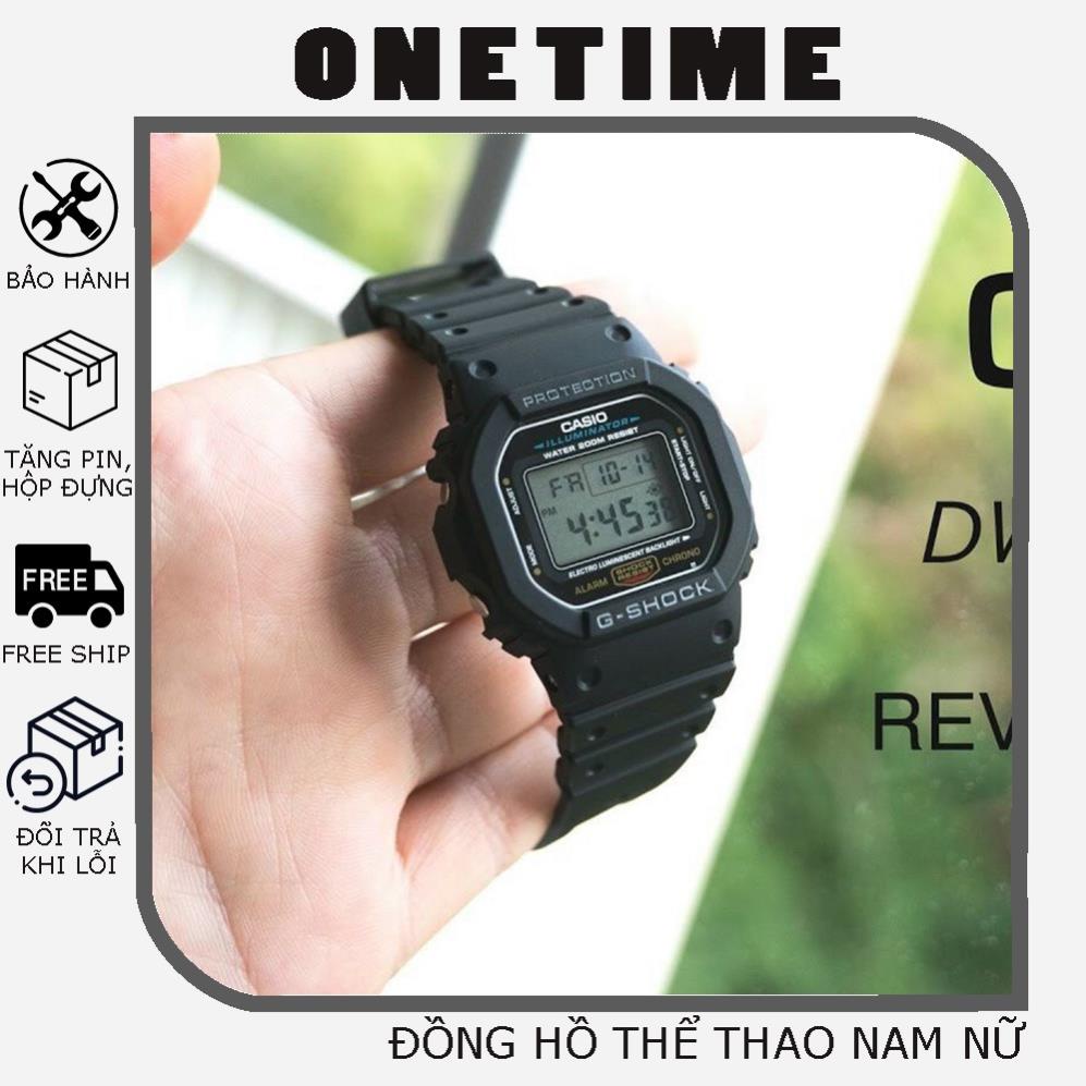 Đồng hồ thể thao nam CASIO G-SHOCK DW5600 R.e.p.l.i.c.a chống sốc, đèn Led tự động