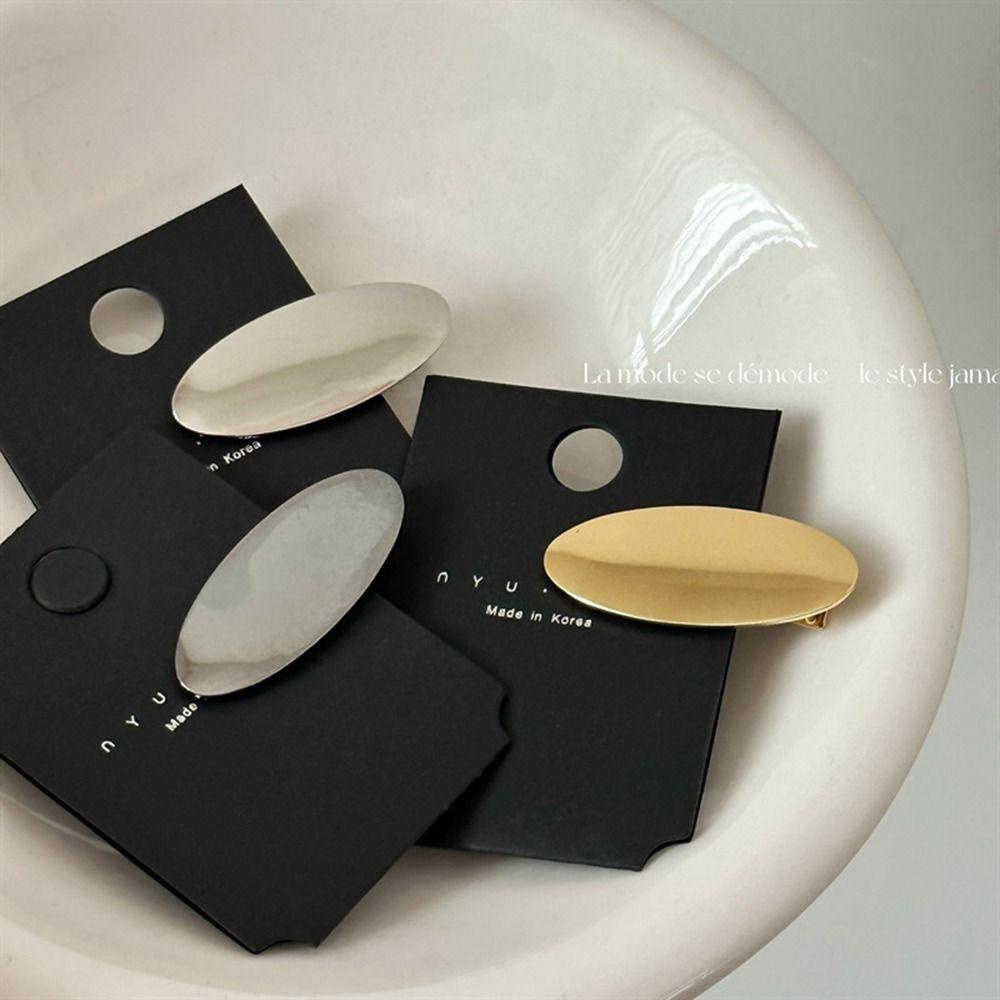 JENIFERDZ Kẹp Tóc Kim Loại Đơn Giản Thời Trang Cho Nữ