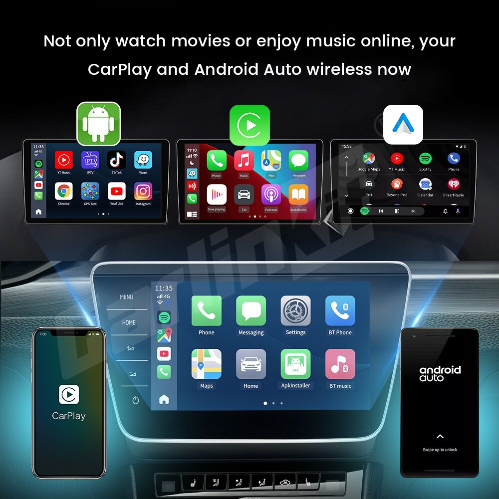 CARLINKIT Android AI Box TBOX PLUS – Biến Màn Hình Zin Theo Xe Thành Màn Hình Android, Ram 4GB Rom 64GB