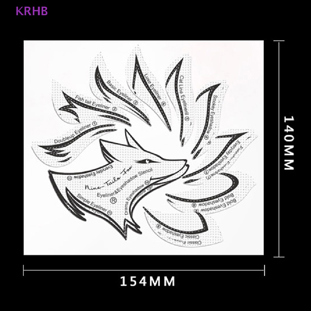 1 Khuôn Kẻ Mắt / Lông Mày KRHB Hình Đôi Cánh Độc Đáo Tiện Dụng Mới