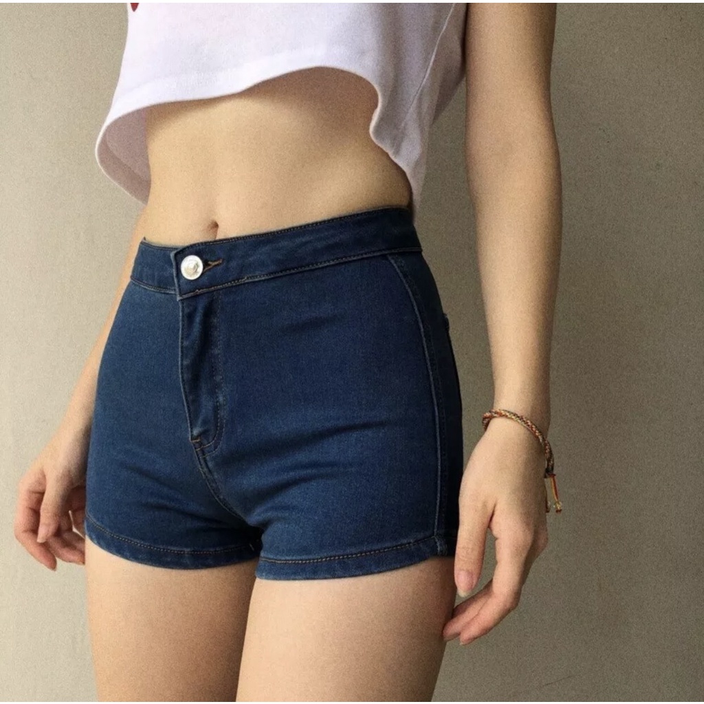 Quần Short Denim Nữ Quần Jean Ngắn Thẳng Cotton Co Giãn Nâng Hông Co Giãn Thường Ngày Mùa Hè Cho Nữ