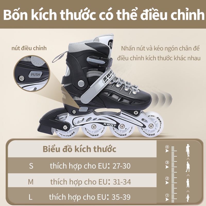 SWAY  Thể Thao Trượt Băng Sway T1 Cho Trẻ Em