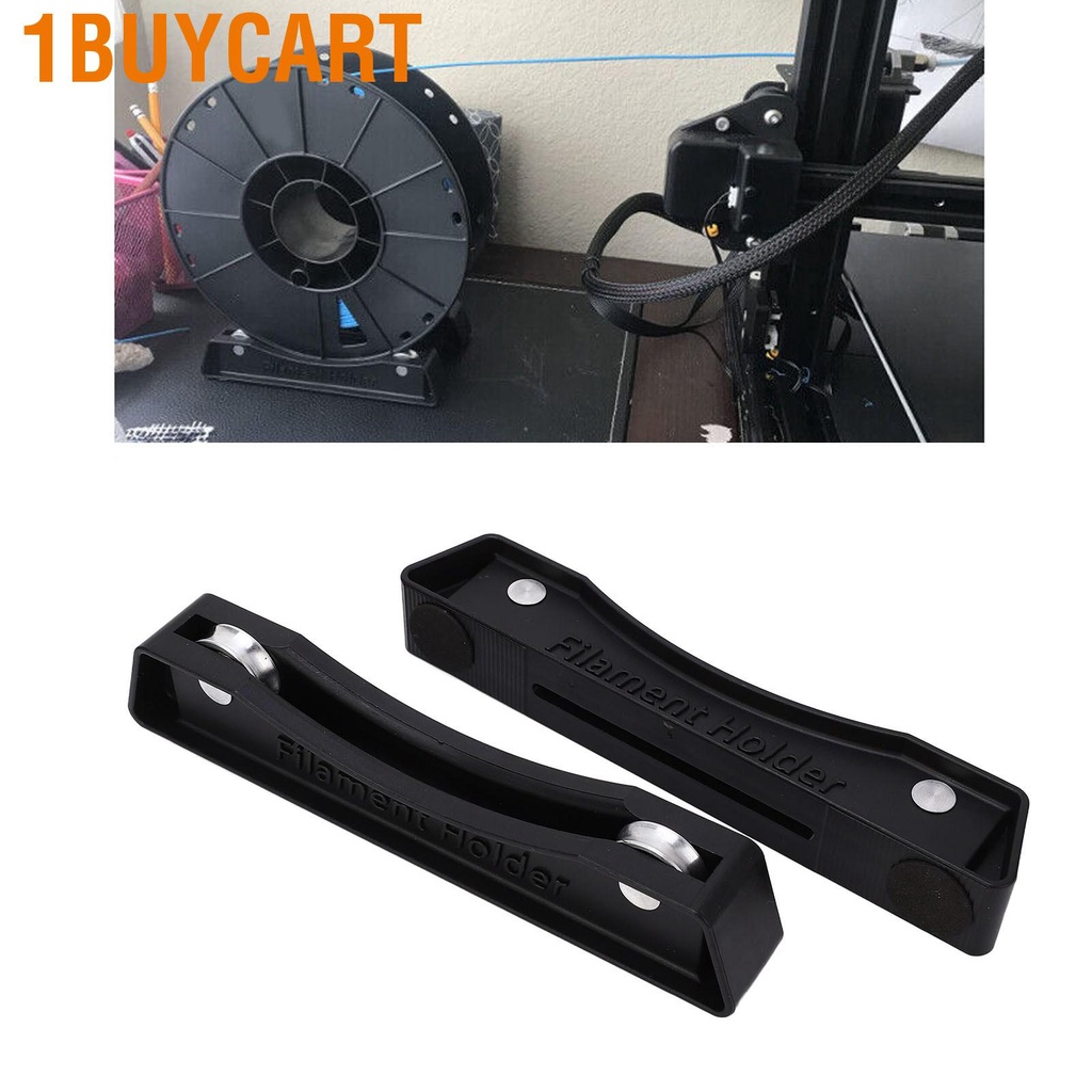 1buycart 2Pcs 3D Printer Filament Stand Holder Spool with Bearing Adjustable for FDM PLA ABS Rolls