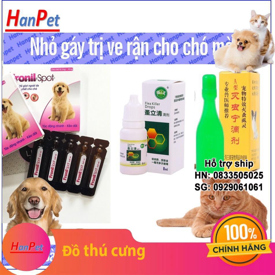 Hanpet.GV- 1 tuyp nhỏ gáy trị ve rận FRONTLINE nội địa (dùng cho mọi loại chó mèo) - 116