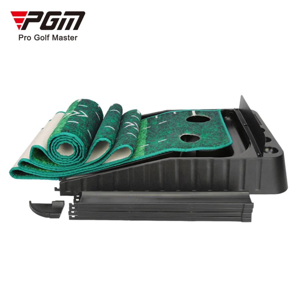 Thảm tập golf putting PGM TL021: Sản xuất Châu Âu. Thiết kế cải tiến - Có thanh chắn & rãnh thu hồi bóng.
