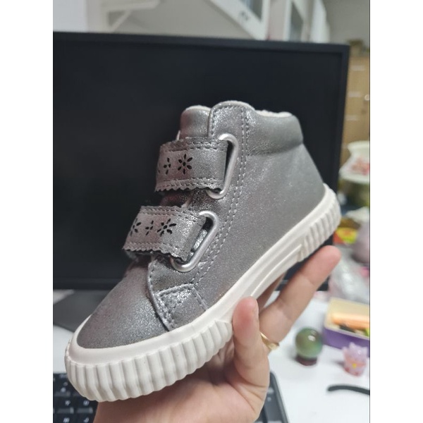 Giày Next cao cổ bé gái ánh bạc, hàng VNXK