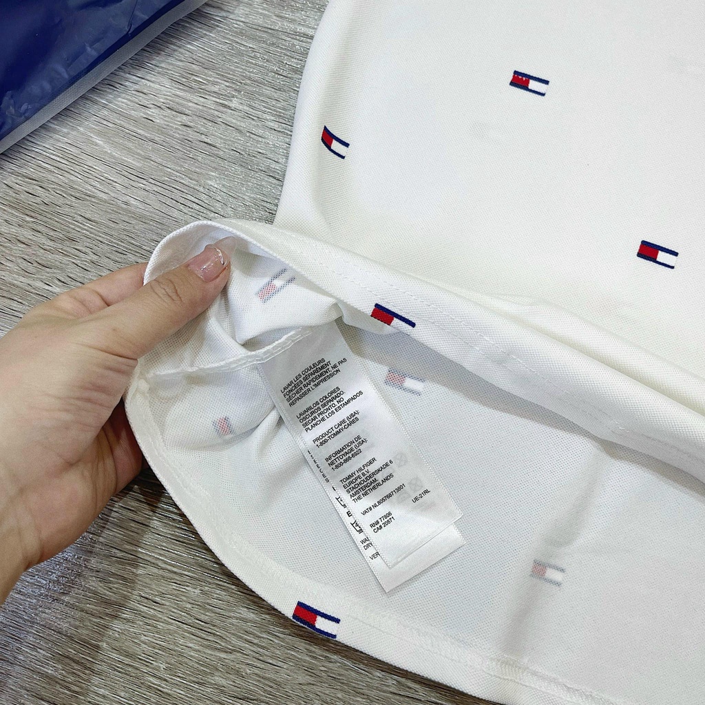 Váy polo nữ Tomy cổ bẻ from suông bo gấu tay chất da cá hàng cao cấp xuất dư