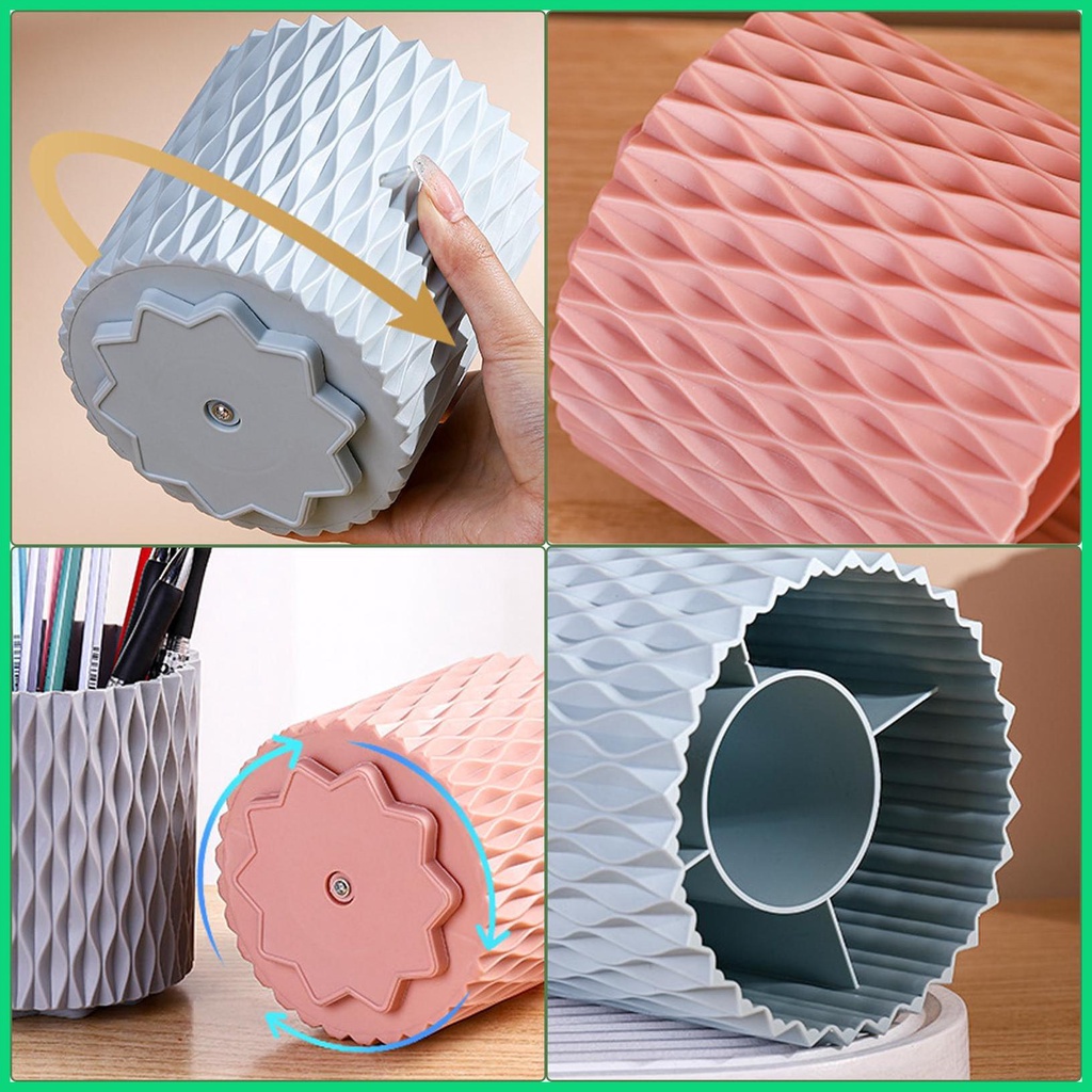 Giá Đỡ Bút Chì Màu Xoay 360 Độ Để Bàn Tiện Dụng Máy Câu Cá jiwvn Chất Lượng Cao