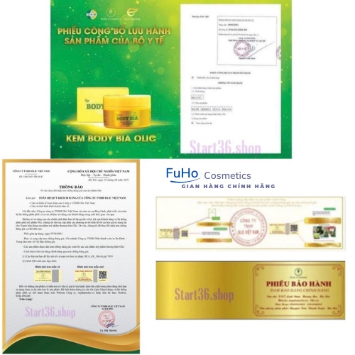 Kem dưỡng trắng da Kem BODY BIA OLIC Chống nắng, dưỡng ẩm Fuho cosmetics | BigBuy360 - bigbuy360.vn