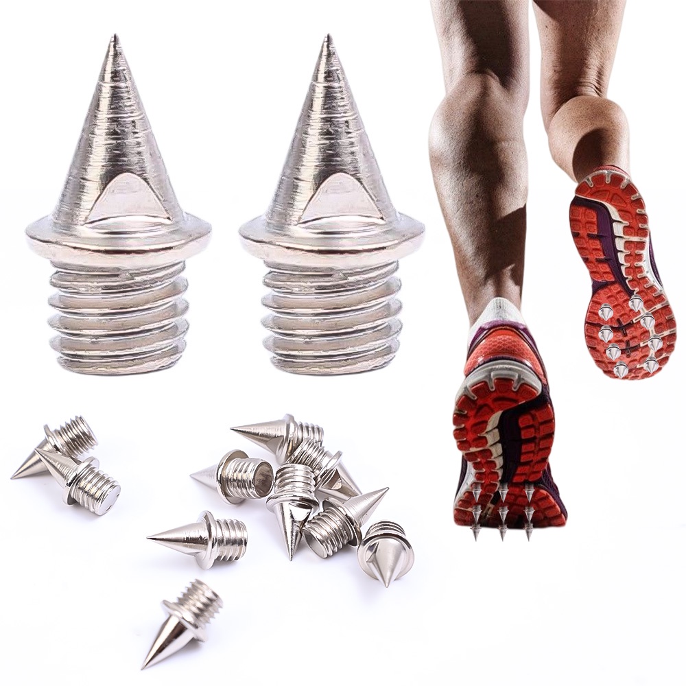 Set 10 Đinh Tán Bằng Bạc 7mm Thay Thế Cho Giày Thể Thao Chạy Bộ