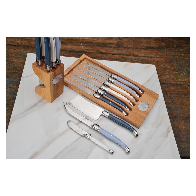 Bộ 24 chiếc dao thìa dĩa inox 304 Pháp cán nhựa màu Atelier | Sa Maison x Jean Dubost
