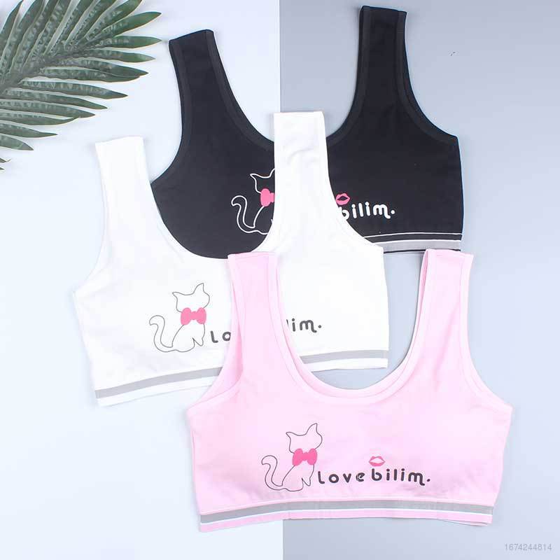 Áo lót vải cotton Không Tay Dạng Ống free size Dành Cho Nữ Thanh Thiếu Niên